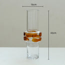 DecorBites™ Clear Glass Vase Bubble Floral Arrangement Room Decoration