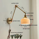 DecorBites™ Ceramic Copper LED Wall Lights with Pull Chain Switch - Nordic Modern Bedside Lamp
