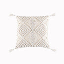 DecorBites™ Geometric Embroidery Cushion Cover with Tassel, Home Decor Pillowcase, Various Sizes