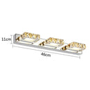 DecorBites™ LED Mirror Light: Crystal Round Wall Lamps for Bathroom and Vanity