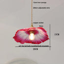 DecorBites™ Glass LED Pendant Lamp with Wood Handle - Modern Nordic Hanging Light