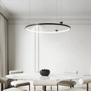 DecorBites™ Circular All-Copper Italian Style LED Pendant Lamp for Living Room and Bedroom