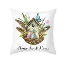 DecorBites™ Easter Egg Bunny Flower Birds Sofa Pillow Cover