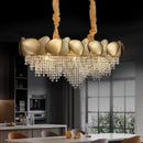 DecorBites™ Crystal Tassles Pendant Light: Modern Luxury Chandelier for Living Room