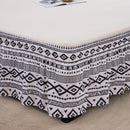 DecorBites™ Elastic Band Diamond Lattice Ruffled Bed Skirt for Queen Size Mattress