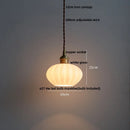 DecorBites™ Copper White Glass LED Pendant Lamp for Modern Living Room Decor