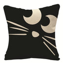 DecorBites™ Halloween Pumpkin Linen Cushion Cover Set for Home Sofa Bedroom Decor