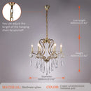 DecorBites™ Crystal LED Chandelier for Kitchen Dining Living Bedroom Room