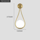 DecorBites™ Glass Ball Golden LED Wall Lamp for Living Bedroom, Minimalist Nordic Design