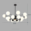 DecorBites™ Glass Ball Pendant Lights Modern Nordic Chandelier LED Living Room Decor