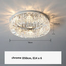 DecorBites™ Crystal Gold Ceiling Light for Dining Room, LED Chandeliers Living Room Decoration