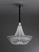 DecorBites™ Crystal Ceiling Chandelier - Elegant Two-story Room Decor