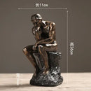 Abstract Gold Resin Statue Handicraft for Living Room, Office Desk Decor - DecorBites™