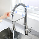 DecorBites™ Brush Nickel Sensor Kitchen Faucet | Stainless Steel Smart Induction Tap with Touch Control