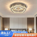 DecorBites™ Crystal LED Ceiling Fan Remote Control Modern Bedroom Light Fixtures