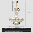 DecorBites™ Crystal Chandelier: Postmodern Multi-layer Luxury for Living Room, Hotel Lobby, and Villa