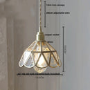 DecorBites™ Glass LED Pendant Lamp Adjustable Loft Kitchen Light Fixture