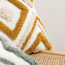 DecorBites™ Geometric Embroidery Boho Cushion Cover Sofa Decorative Pillowcase Canvas Cotton