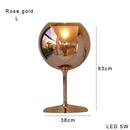 DecorBites™ Glass Gold Table Lamp: Luxury Designer Desk Light for Elegant Living Spaces