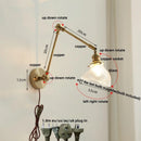 DecorBites™ Ceramic Copper LED Wall Lights with Pull Chain Switch - Nordic Modern Bedside Lamp