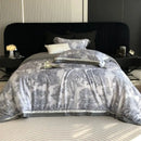 DecorBites™ Jungle Print Flowers Bedding Set: Silky Soft Duvet Cover, Sheet Set, Pillowcase