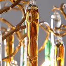 DecorBites™ Crystal Pendant Chandelier - Elegant Ceiling Light for Villa Stairwell & Hotel