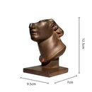 DecorBites™ Abstract Human Face Sculpture, Realistic Figure Art Statue for Home Decoration