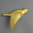 Modern gold & silver bird resin statue wall decor – children's room