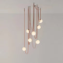 DecorBites™ Glass Ball Pendant Lamp for Loft Living Dining Room, LED Lighting