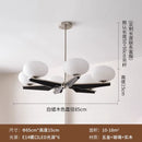 DecorBites™ Cream Wood LED Chandelier, Modern Design for Living Room & Bedroom