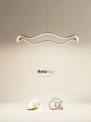 DecorBites™ Circle Wave LED Pendant Chandelier for Modern Living Dining Bedroom Lighting