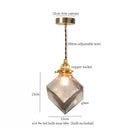 DecorBites™ Cracked Glass LED Pendant Light for Cafe Bar Kitchen Living Room