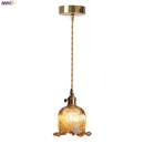 DecorBites™ Copper Glass LED Pendant Light - Modern Adjustable Hanging Fixture for Home deco