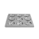 DecorBites™ Geometric Checkerboard Grid Leather Chess Transparent Chessboard Home Decor Figurines