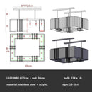 DecorBites™ Crystal LED Chandelier: Modern Luxury Dining Room Kitchen Lighting Fixtures