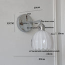 DecorBites™ Clear Glass LED Wall Lamp, Up Down Rotate, Dining Aisle Bar Light
