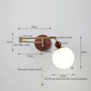 DecorBites™ Creamy Iron LED Wall Lamp Bedroom Living Room Bathroom Mirror Stair Light