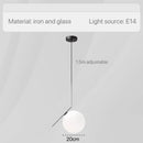 DecorBites™ Glass Pendant Lights: Modern Bedroom Bedside Chandeliers for Home Indoor Decor