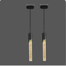 DecorBites™ Crystal LED Pendant Light: Modern Hanging Bar Lamp for Bedroom, Living Room, & Home Decor