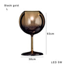 DecorBites™ Glass Gold Table Lamp: Luxury Designer Desk Light for Elegant Living Spaces