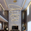 DecorBites™ Crystal Chandelier: Stair Pendant Lamp, Living Room & Interior Lighting