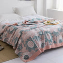 DecorBites™ Cotton Gauze Towel Throw Blanket - Soft and Cozy Bedspread for All Seasons
