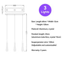 DecorBites™ Crystal Raindrop Pendant Lights - Elegant LED Foyer Chandeliers for High Ceilings