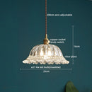 DecorBites™ Clear Glass LED Pendant Light | Nordic Hanging Chandelier for Kitchen, Living Room