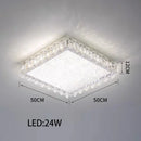 DecorBites™ Crystal LED Ceiling Chandelier: Modern Dimmable Lighting Fixture for Stylish Home Decor