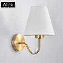 DecorBites™ Gold Fabric Wall Lamp for Modern Nordic Style Living Spaces