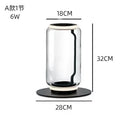 DecorBites™ Glass LED Floor Lamp: Modern Nordic Design for Living Room and Bedroom Decor