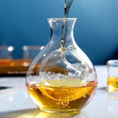 DecorBites™ Crystal Glass Wine Decanter & Sake Glass Set- Hamster Nest Design