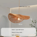 DecorBites™ Hemp Pendant Lights: Wabi Sabi LED Indoor Lighting Fixtures