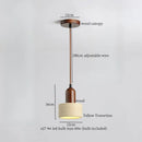 DecorBites™ LED Wood Yellow Travertine Pendant Light for Living Room Bedside - Nordic Interior Lighting